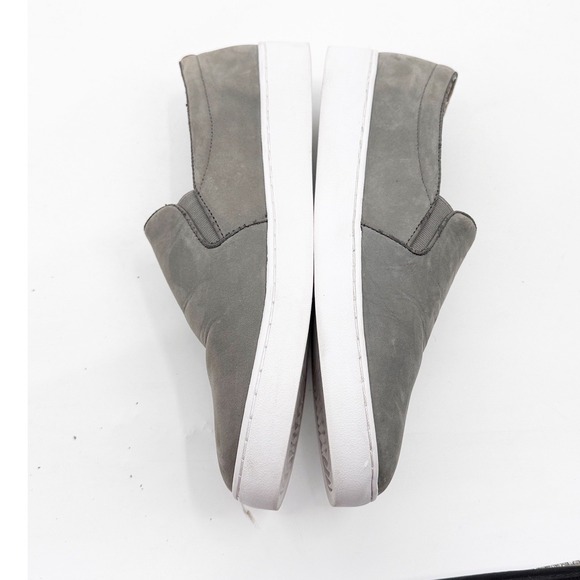 Vionic splendid Slip On Sneakers Womens 9.5 Grey Nubuck Leather Flats - Picture 10 of 11